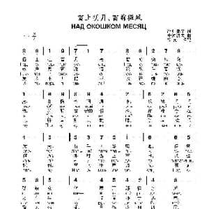 窗上明月,窗前微风НАД ОКОШКОМ МЕСЯЦ_歌曲简谱_词曲:谢.叶赛宁 叶.波波夫