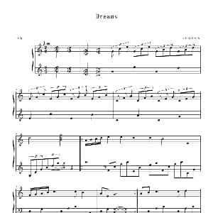 Dreams 钢琴谱 Jennifermao