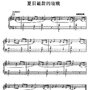 手风琴谱 | 夏日最后的玫瑰 赵家恕改编