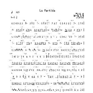 La Partida C 首调简谱_歌曲简谱