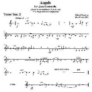 萨克斯谱 | Angels for Jazz Ensemble 第二次中音萨克斯分谱
