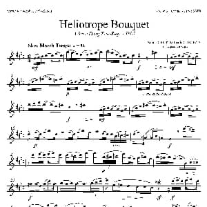 萨克斯谱 | Heliotrope Bouquet 四重奏中音萨克斯分谱