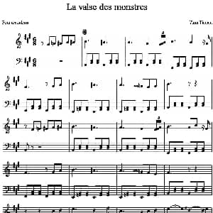 手风琴谱 | La valse des monstres 野兽圆舞曲 扬 提尔森