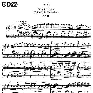 18 Short Pieces 钢琴谱 赛扎尔 弗兰克