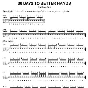 30 days to better hands 鼓手练习谱