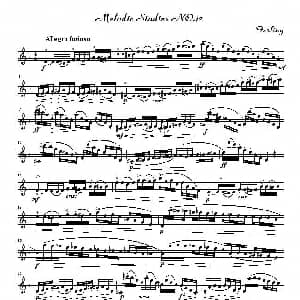 萨克斯谱 | 四十八首旋律练习曲之十二