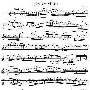 萨克斯谱 | 萨克斯练习曲合集 3—32 变化重音的6/8拍练习 费里格