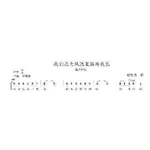 我们在大风浪里锻炼成长_歌曲简谱_词曲:刘红兵 陈志昂