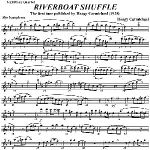 萨克斯谱 | RIVERBOAT SHUFFLE 四重奏 中音萨克斯分谱