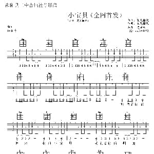 小宝贝 吉他谱 夏天播放词曲 李翠松