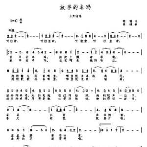 MV 放羊的卓玛_民歌简谱_词曲:胡琳 高绿