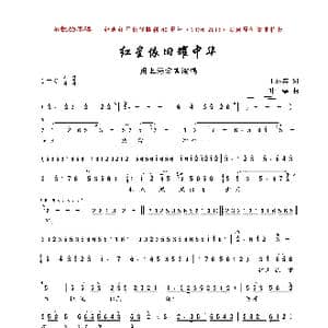 红星依旧耀中华_歌曲简谱_词曲:丁达宾 叶磊
