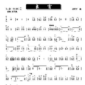 良宵 二胡独奏谱_歌谱投稿_词曲: 刘天华