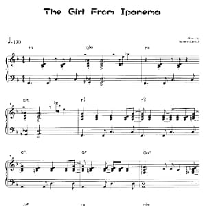 The Girl From Ipanema 钢琴谱
