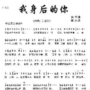 我身后的你_歌曲简谱_词曲:王健 栾凯