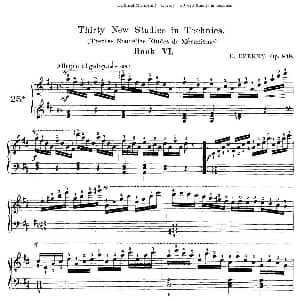 Czerny 30 New Studies 25 钢琴谱 Czerny