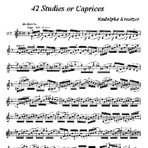 小提琴谱 | 42首练习曲或隨想曲之27 克莱采尔