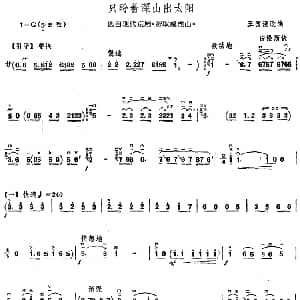 二胡谱 | 只盼着深山出太阳 选自现代京剧 智取威虎山 王国潼改编