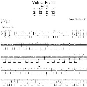 Valder Fields 吉他谱 Tamas Wells