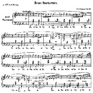 f小调夜曲Op.55－1 钢琴谱 肖邦