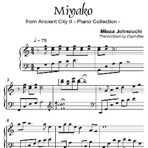 Miyako 钢琴谱 城之内 美莎