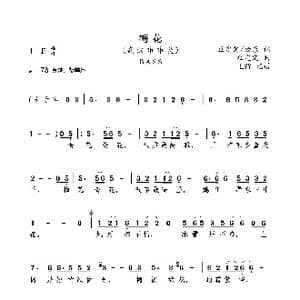梅花_歌曲简谱_词曲:巫定定/杨乐 巫定定