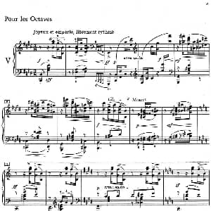 德彪西12首钢琴练习曲 钢琴谱 德彪西