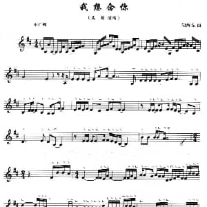 古筝谱 | 我想念你 胡海泉