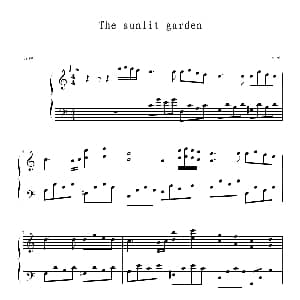 The sunlit garden 钢琴谱 阿思