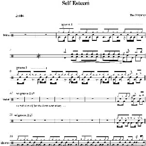 Offspring Self esteem 爵士鼓谱