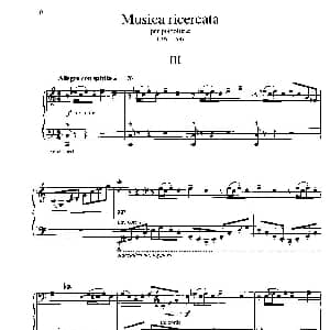 Musica Ricercata 钢琴谱 乔治 李盖蒂 Gyorgy Ligeti