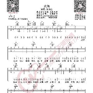 张雨生 大海 吉他谱_歌曲简谱