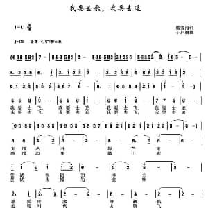 我要去飞,我要去追_通俗唱法乐谱_词曲:戴雪海 于珂群
