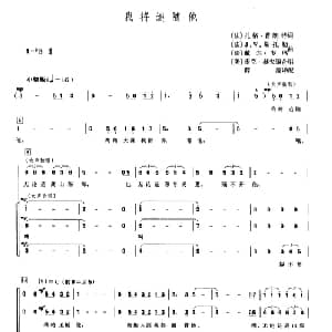 美 我将追随他 法国 _外国歌谱_词曲: 薛范 译配