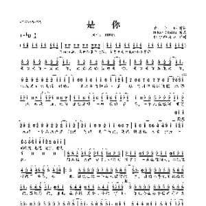 是你_歌曲简谱_词曲:蓝小邪 Urban Cla6ix