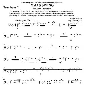 XMAS SWING 第二长号分谱