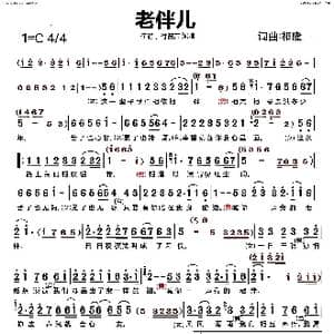 老伴儿_歌谱投稿_词曲:祁隆 祁隆