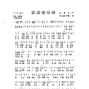 女兵的年华_歌曲简谱_词曲:孟海军 李云翔