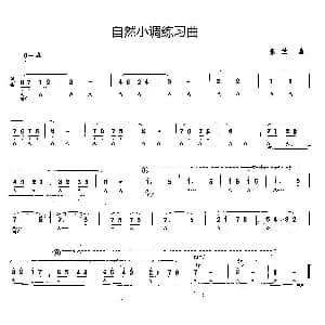 口琴谱 | 自然小调练习曲 景兰