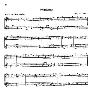 萨克斯谱 | 16首爵士二重奏 Switcharoo