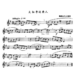 萨克斯谱 | 大红枣送亲人