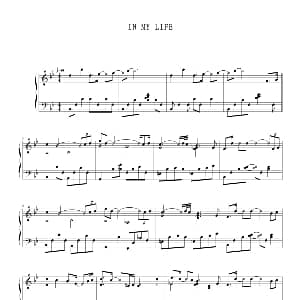 IN MY LIFE 钢琴谱 Kevin Kern