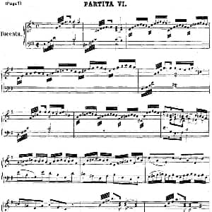 帕蒂塔6首德国组曲 钢琴谱 帕蒂塔