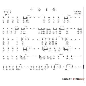 生命主角_歌谱投稿_词曲:桂建廷 邱彦鸿