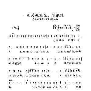 别为我哭泣,阿根廷_歌曲简谱_词曲: 英 汀姆 莱斯 英 安德鲁 劳伊德 维伯