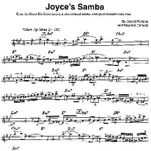 萨克斯谱 | Joyce's Samba