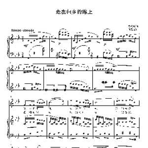 走在归乡的路上_歌曲简谱_词曲:吴庆翔 刘智强