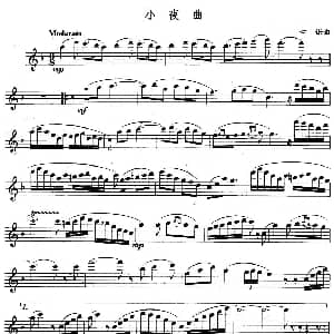 长笛曲谱 | 小夜曲 古诺作曲版 古诺