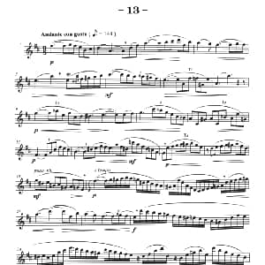 萨克斯谱 | 菲林萨克斯管练习曲 13 弗朗茨 威廉 费林原曲 李志远改编