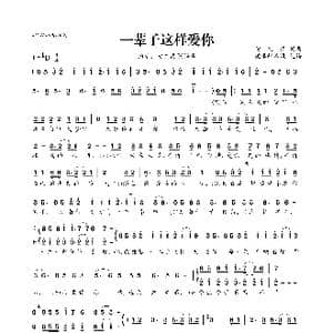 一辈子这样爱你_歌曲简谱_词曲:黄文武 黄文武